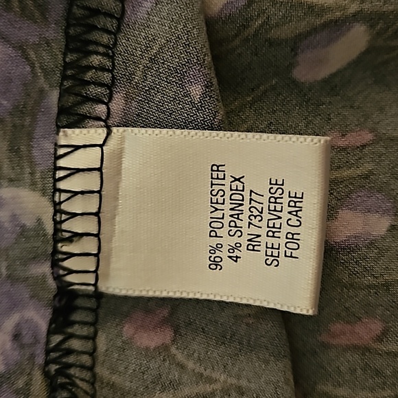 APT 9 Floral Ruffle Surplice Tie Waist Blouse Medium - Picture 8 of 9